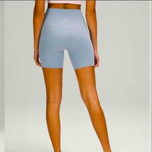 lululemon athletica Light Blue Bike Shorts